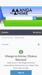 Mobile Screenshot of mangatoanime.com