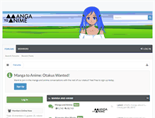 Tablet Screenshot of mangatoanime.com